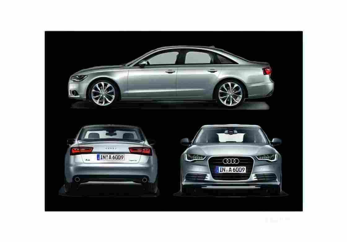 Blueprint Audi A6 Hybrid Sedan 2011 A4 Photo Print