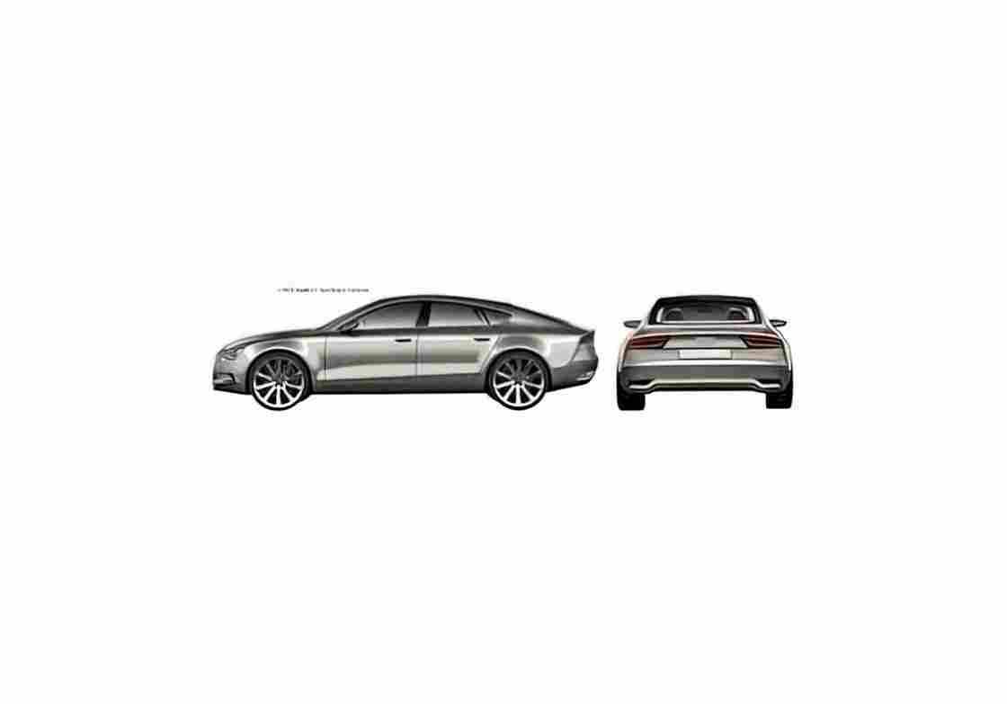 Blueprint Audi A7 Sprotback Concept Sedan 2009 01 A4 Photo Print