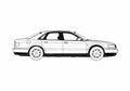 Blueprint Audi A8 D2 Typ 4D) Sedan 1995 A4 Photo Print