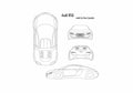 Blueprint Audi RSQ Coupe 2004 A4 Photo Print