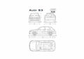 Blueprint Audi S3 Typ 8L) Hatchback 1999 A4 Photo Print