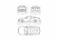 Blueprint Audi S5 Typ 8T) Convertible Cabriolet 2007 A4 Photo Print