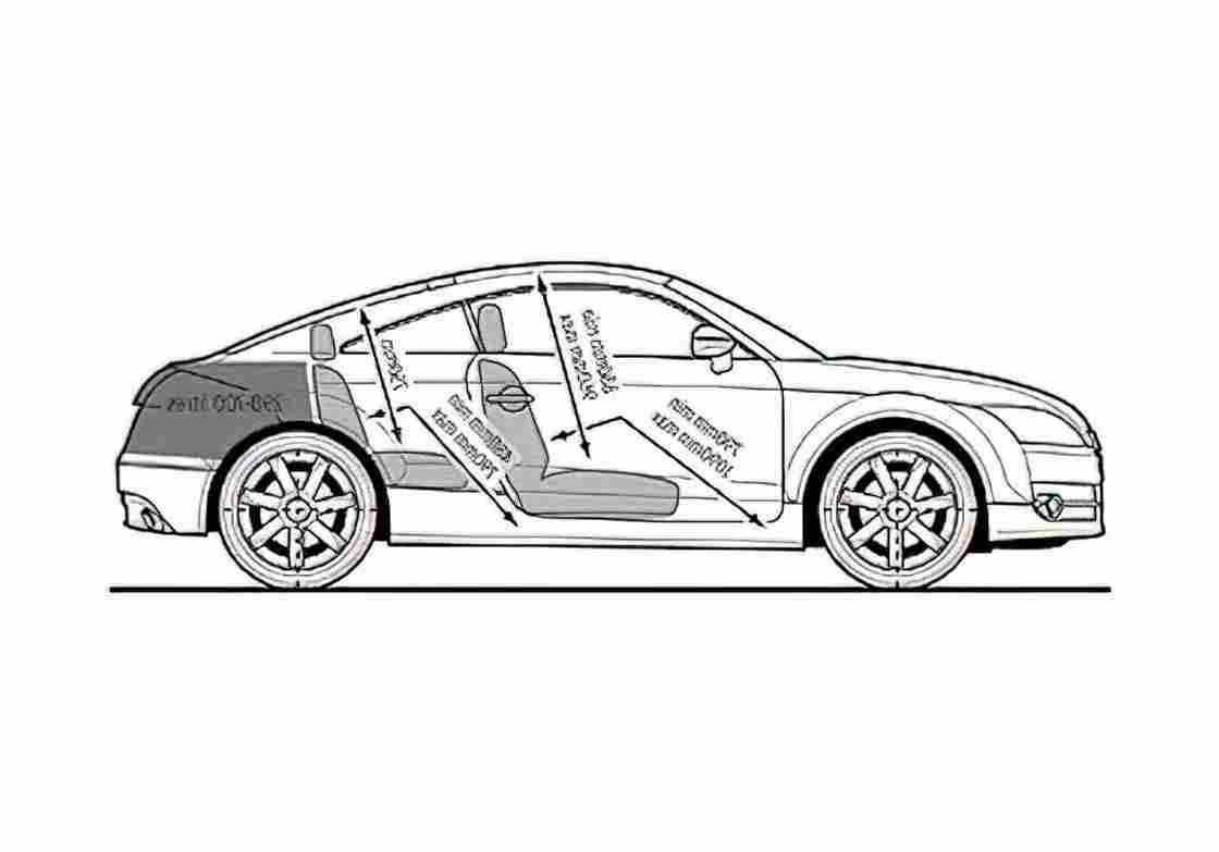 Blueprint Audi TT 8J 2.0 TDI Quattro Coupe 2008 A4 Photo Print