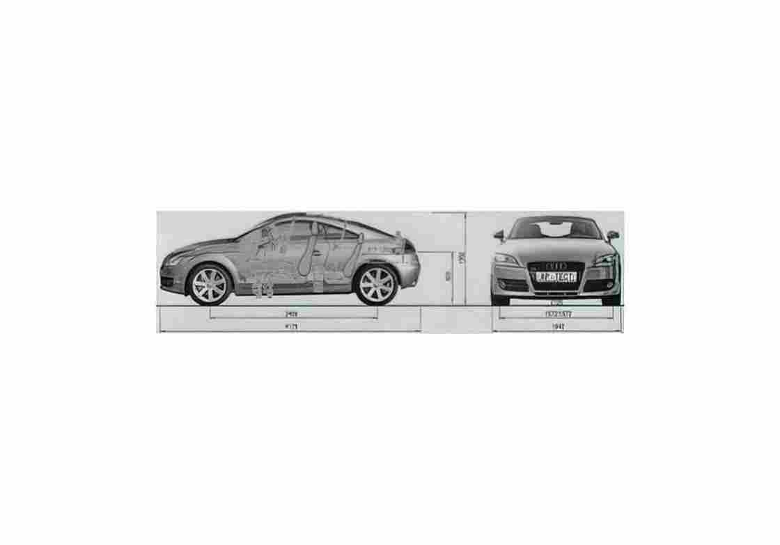 Blueprint Audi TT Typ 8J) Coupe 2007 01 A4 Photo Print