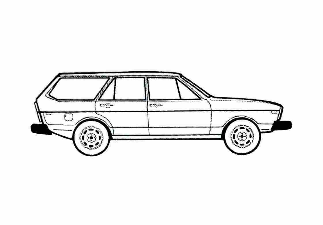 Blueprint B1) Variant Wagon 1977 A4 Photo Print