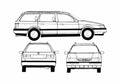Blueprint B4) Variant CL Wagon 1995 A4 Photo Print