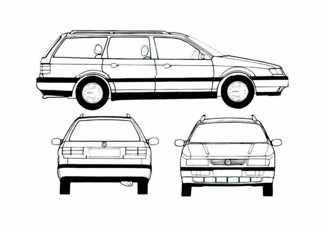 Blueprint B4) Variant CL Wagon 1995 A4 Photo Print