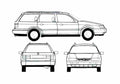 Blueprint B4) Variant GL Wagon 1995 A4 Photo Print