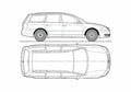 Blueprint B5.5) Variant Wagon 2001 A4 Photo Print