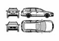 Blueprint B6) Variant Wagon 2006 A4 Photo Print