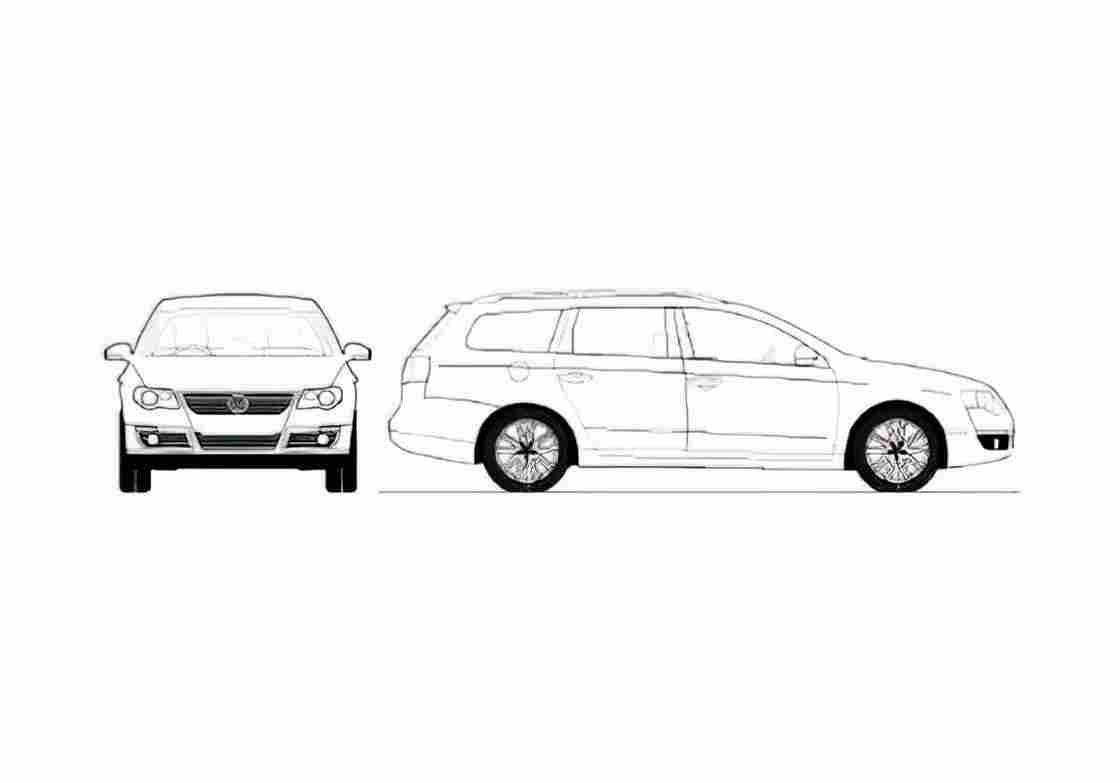 Blueprint B6) Variant Wagon 2007 A4 Photo Print