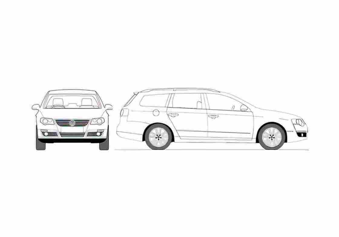 Blueprint B6) Variant Wagon 2008 A4 Photo Print