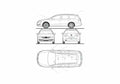 Blueprint B6) Variant Wagon 2009 A4 Photo Print