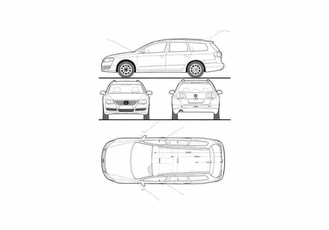 Blueprint B6) Variant Wagon 2009 A4 Photo Print