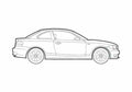Blueprint BMW 1 Series E82 Coupe 2009 A4 Photo Print