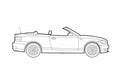 Blueprint BMW 1 Series E88 Cabriolet 2009 A4 Photo Print