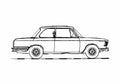 Blueprint BMW 1600 L 2 door Sedan 1975 A4 Photo Print