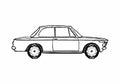 Blueprint BMW 1602 2 door Sedan 1972 A4 Photo Print