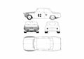 Blueprint BMW 2002tii Coupe 1970 A4 Photo Print