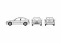 Blueprint BMW 3 Series E46 Compact 320i Hatchback 2002 A4 Photo Print