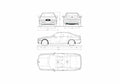 Blueprint BMW 3 Series E46 Coupe 1999 A4 Photo Print