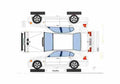 Blueprint BMW 3 Series E46 Sedan 1997 A4 Photo Print
