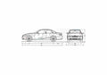Blueprint BMW 3 Series E93 335i Cabriolet 2006 01 A4 Photo Print