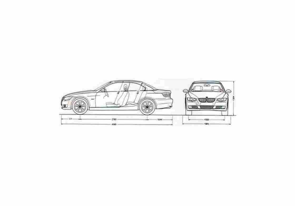 Blueprint BMW 3 Series E93 335i Cabriolet 2006 01 A4 Photo Print