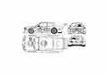 Blueprint BMW 320 Group 4 Coupe 01 A4 Photo Print