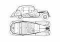 Blueprint BMW 326 Sedan 1936 A4 Photo Print