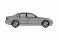 Blueprint BMW 5 Series E60 520i Sedan 2003 A4 Photo Print
