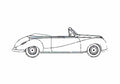 Blueprint BMW 501 Coupe Cabriolet 1955 A4 Photo Print