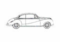 Blueprint BMW 502 Coupe 1955 A4 Photo Print