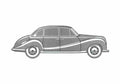 Blueprint BMW 502 Sedan 1957 A4 Photo Print