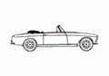 Blueprint BMW 503 Cabriolet 1956 A4 Photo Print
