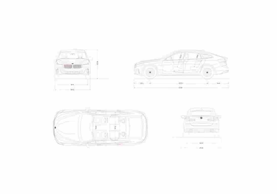 Blueprint BMW 630i GT 01 A4 Photo Print