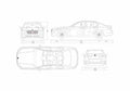 Blueprint BMW 730Ld xDrive 01 A4 Photo Print