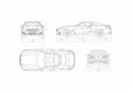 Blueprint BMW 840i xDrive Cabrio 01 A4 Photo Print