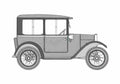 Blueprint BMW Dixi Sedan 1927 A4 Photo Print