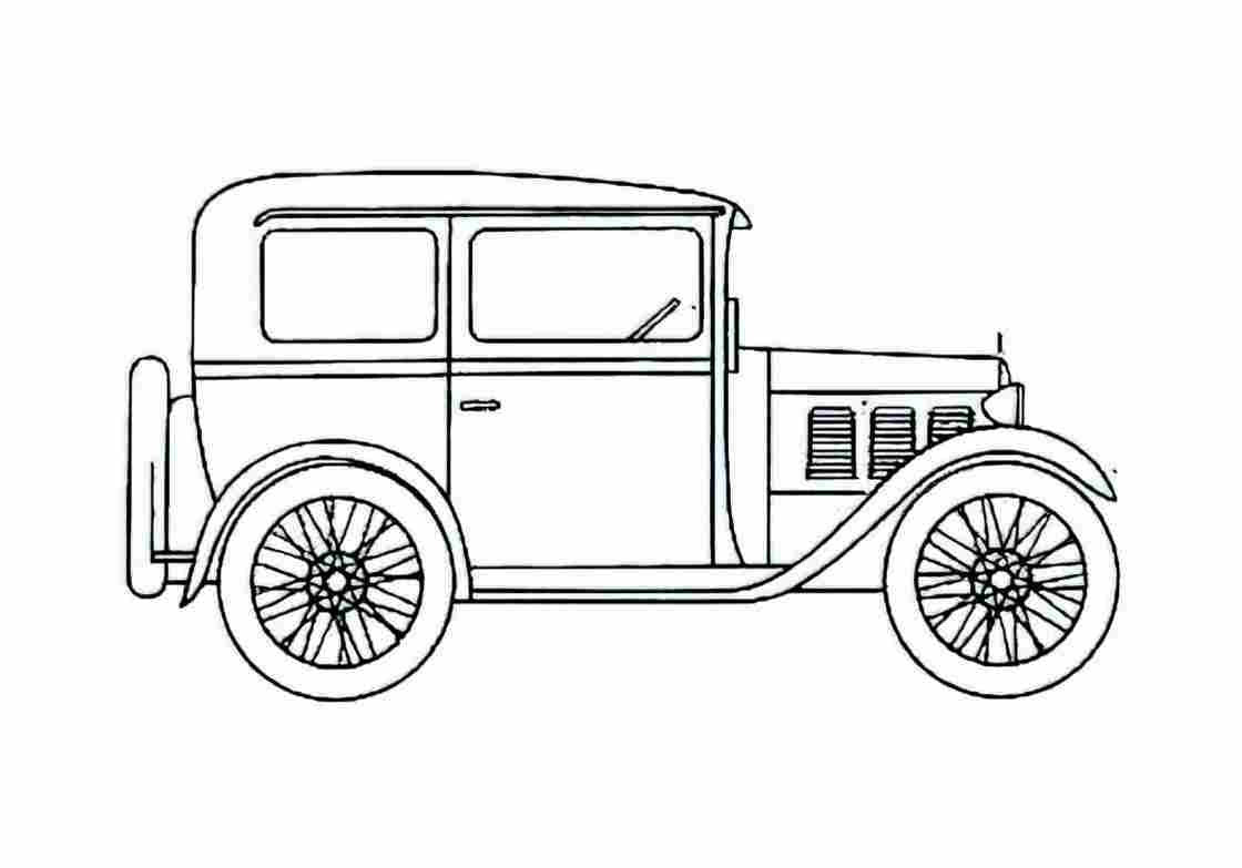 Blueprint BMW Dixi Sedan 1928 A4 Photo Print