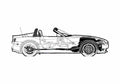 Blueprint BMW M Roadster E85 Cabriolet 2007 A4 Photo Print