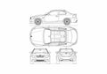 Blueprint BMW M1 Coupe 2011 A4 Photo Print