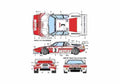 Blueprint BMW M1 E26 Motul Coupe 1983 A4 Photo Print
