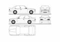 Blueprint BMW M3 E30 Coupe 1988 A4 Photo Print