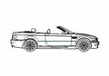 Blueprint BMW M3 E46 Convertible Cabriolet 2001 A4 Photo Print