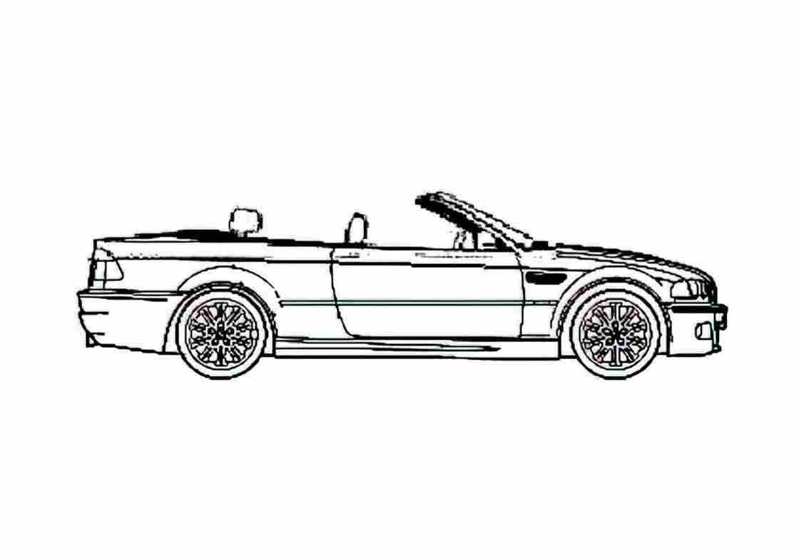Blueprint BMW M3 E46 Convertible Cabriolet 2001 A4 Photo Print