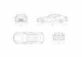 Blueprint BMW M440i xDrive Coupe 01 A4 Photo Print