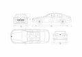 Blueprint BMW M760Li xDrive 01 A4 Photo Print