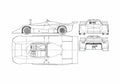 Blueprint BMW Osella PA10 Cabriolet 1976 A4 Photo Print