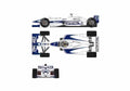 Blueprint BMW Williams FW22 F1 OW 2000 A4 Photo Print
